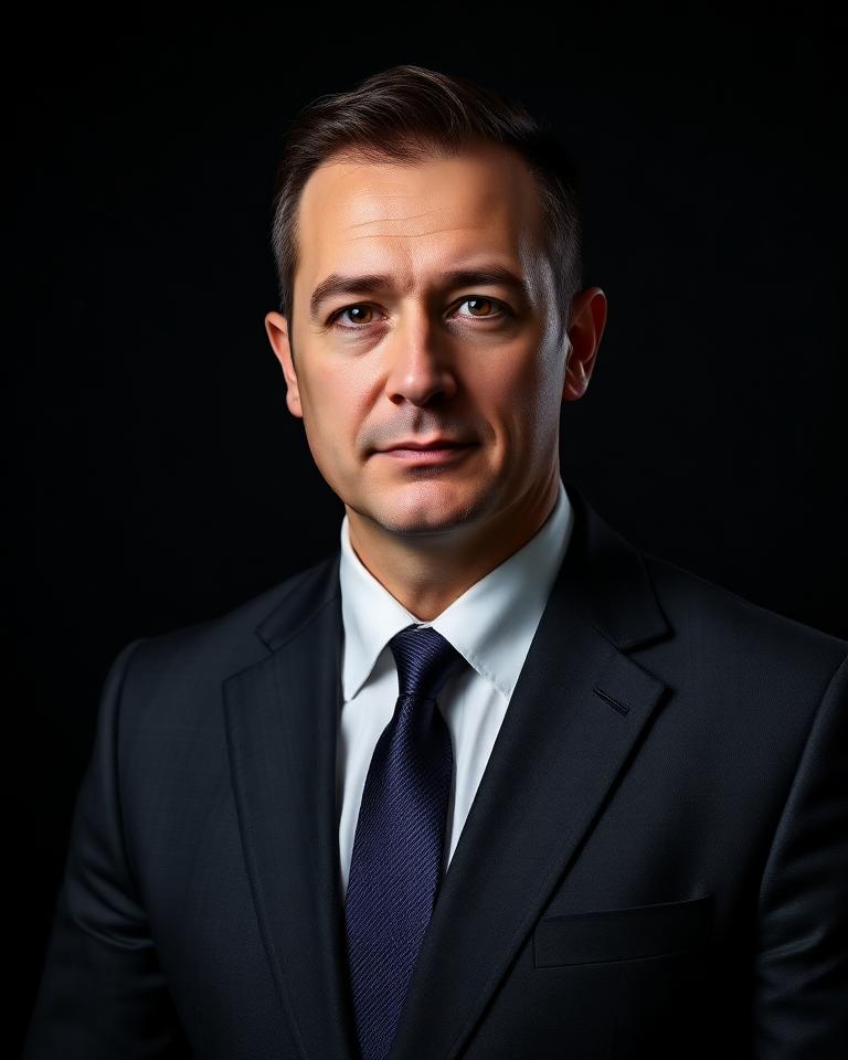 Executive headshot style example