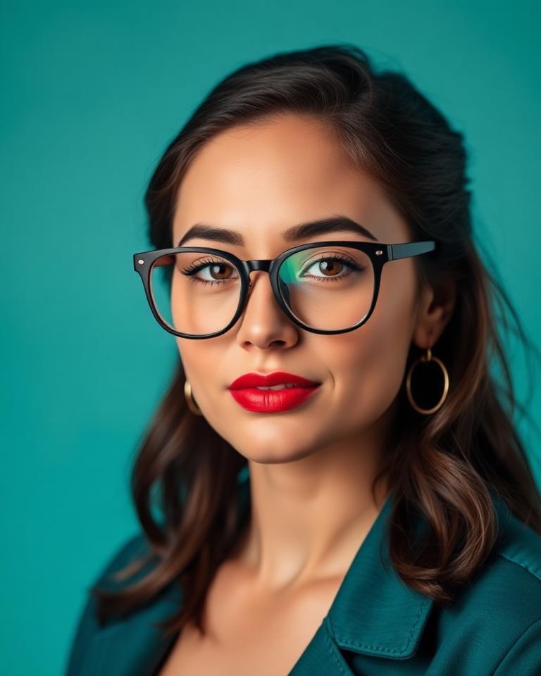 Creative headshot style example